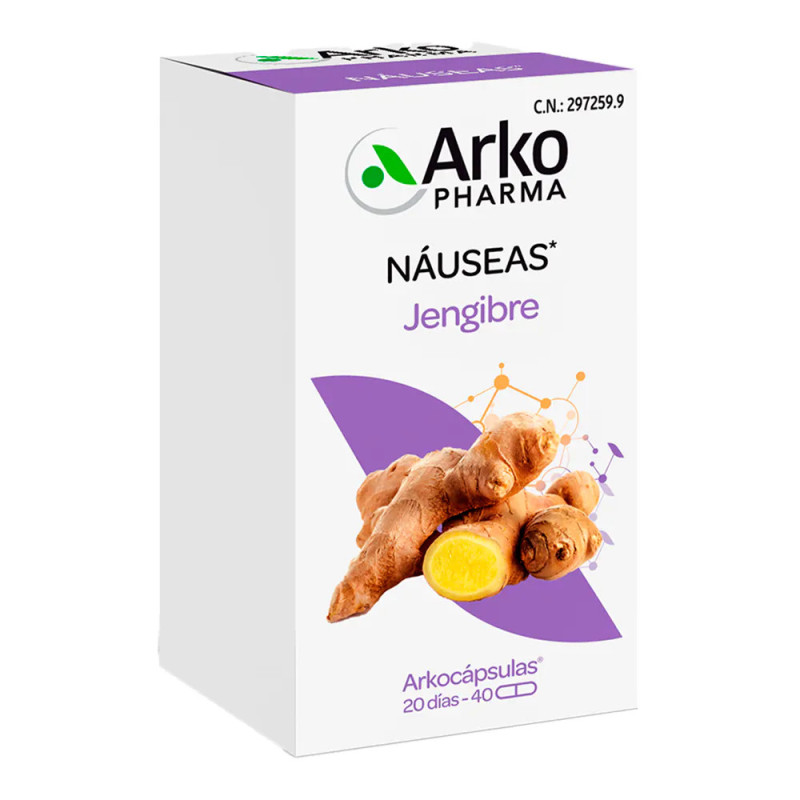 ARKOCAPSULAS JENGIBRE BIO 40 CAPSULAS